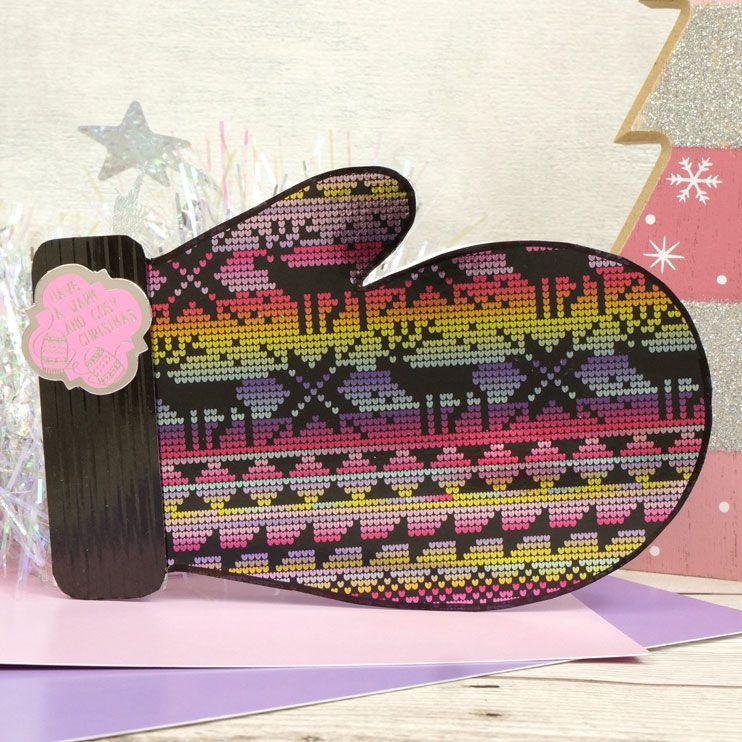 Hunkydory Crafts Luxury Shaped Card Blanks &#x26; Envelopes - Winter Mitten