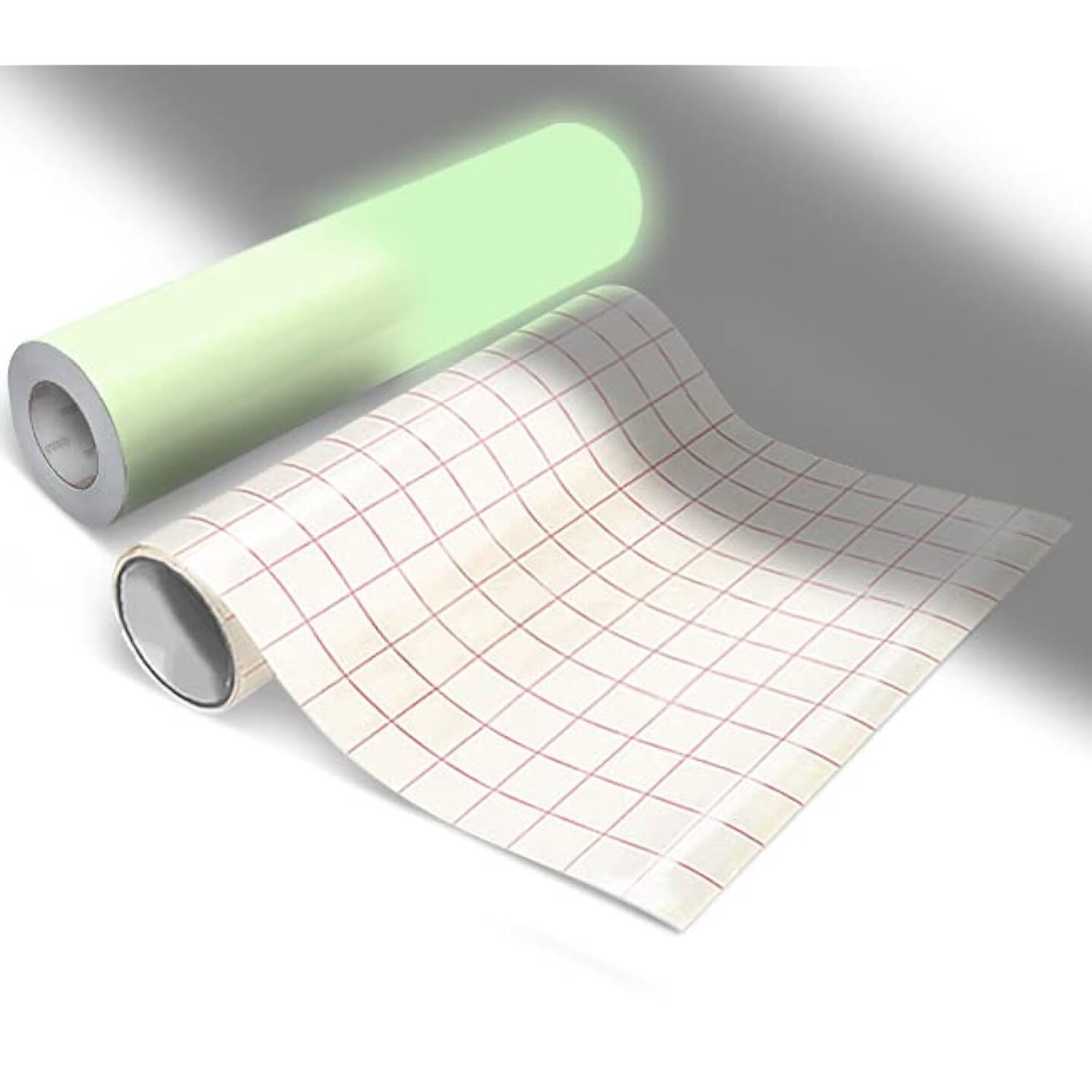 Glow in The Dark Permanent Adhesive Craft 12 Inches x 4 Feet Vinyl Roll Including Free 12 Inches x 12 Inches Transfer Paper Sheet