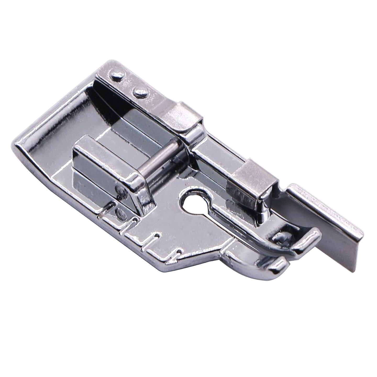 1/4&#x27;&#x27; (Quarter Inch) Quilting Patchwork Sewing Machine Presser Foot with Edge Guide for All Low Shank Snap-On Singer, Brother, Babylock, Euro-Pro, Janome, Juki, Kenmore, New Home, White, Simplicity