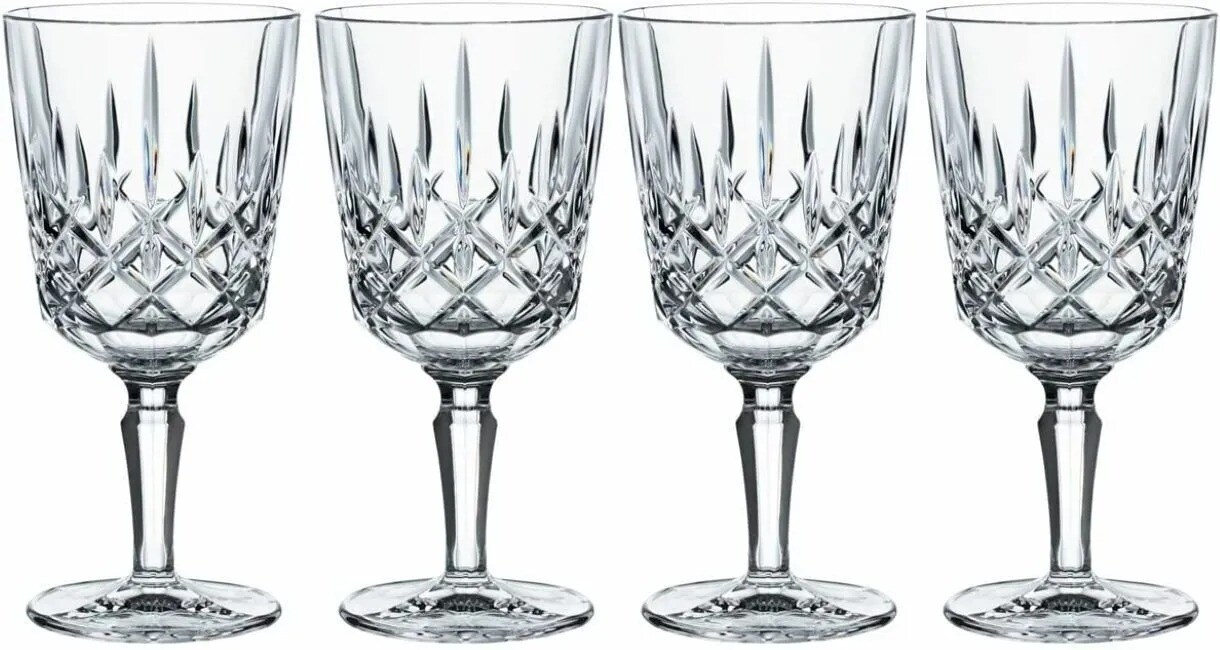 Nachtmann Noblesse Wine Glass Set of 4, Made of Fine Crystal Glass, 12.5 Ounces