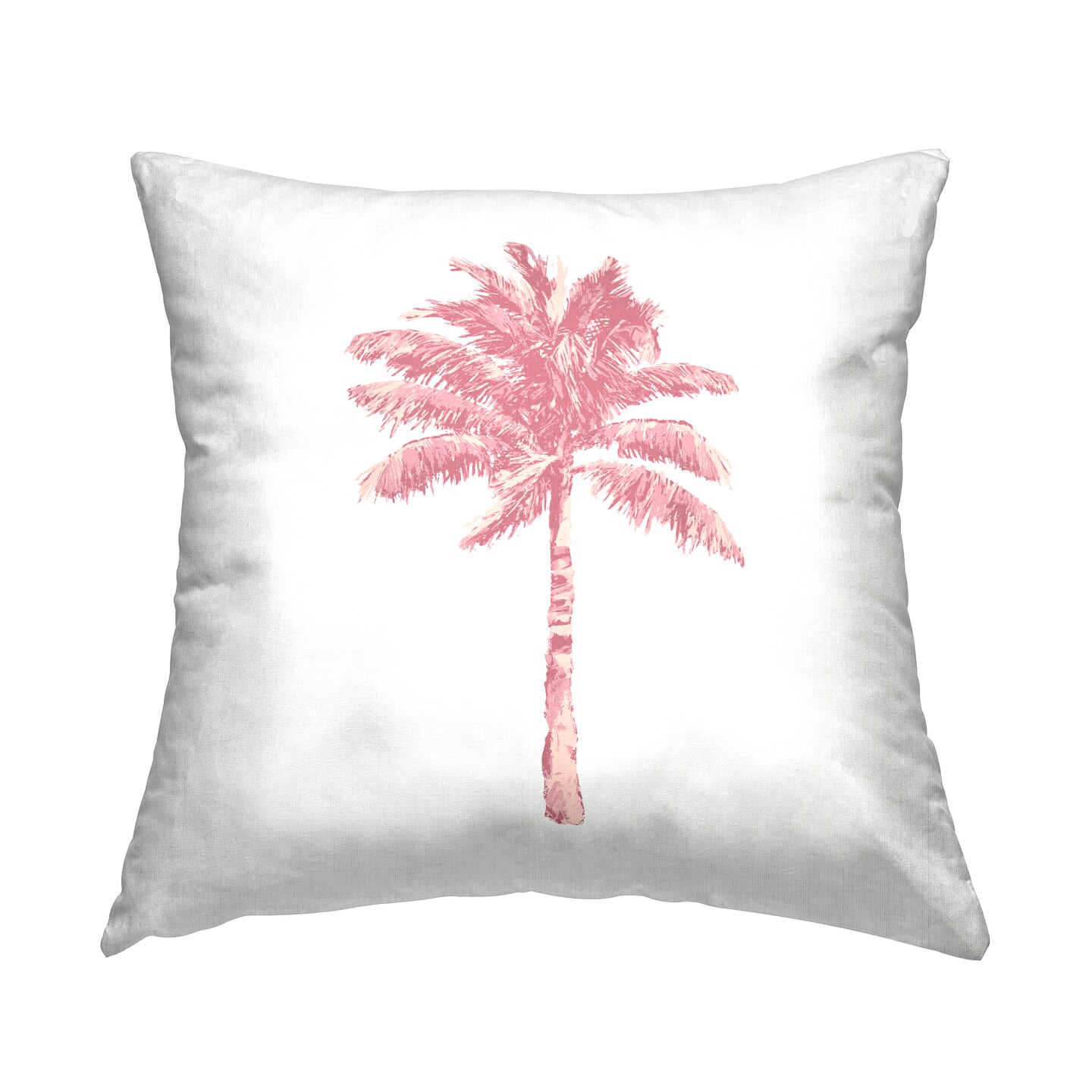 Stupell Industries Pink Palm Tree Modern Decorative Printed Throw Pillow