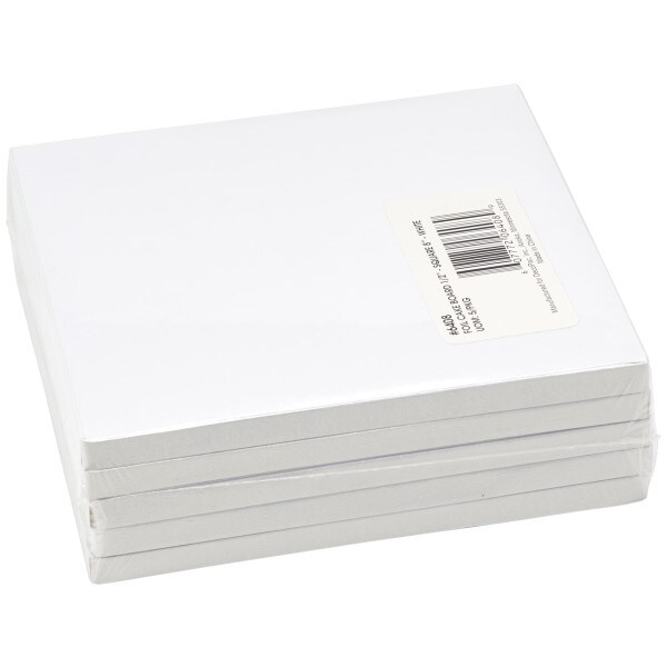 8&#x22; Square White Foil Cake Board 5ct