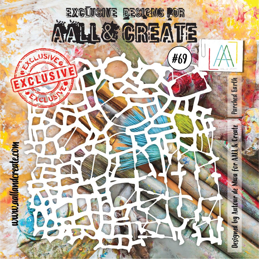 AALL and Create  Stencil - 069 - Parched Earth