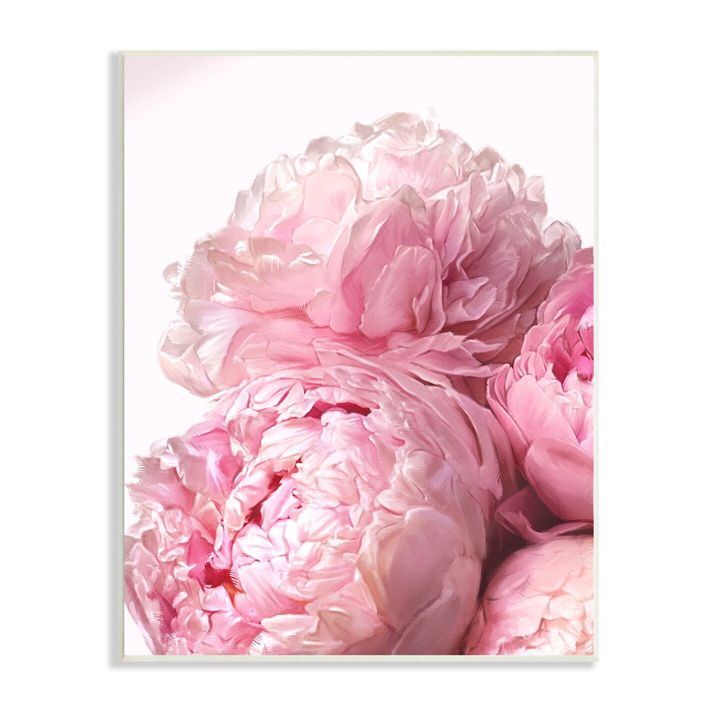 Stupell Industries Blush Pink Peonies Florals Wall Plaque Art