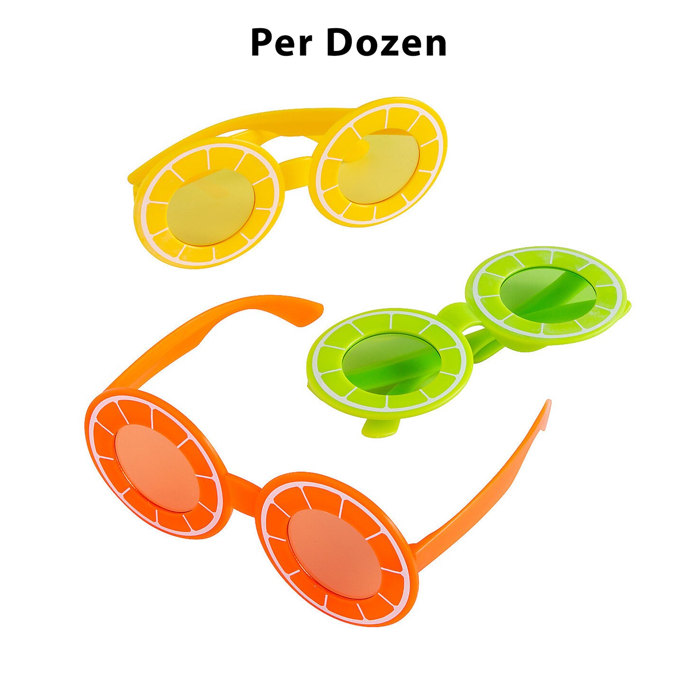 Citrus Fruit Sunglasses - 12 Pc.