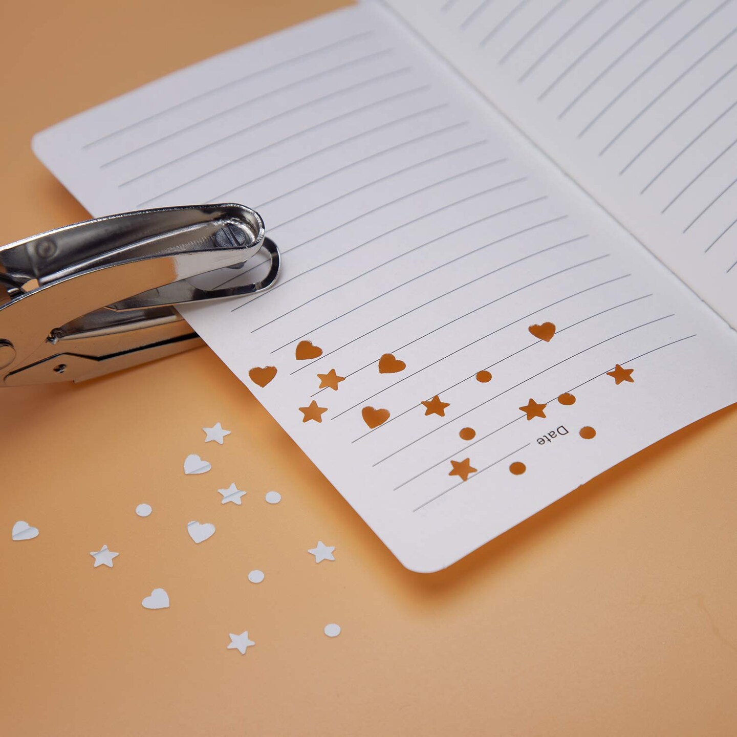 1mm Hole Punch Hole Puncher Paper Punch Punchers with Pink Grip for Craft Paper (Small Circle)
