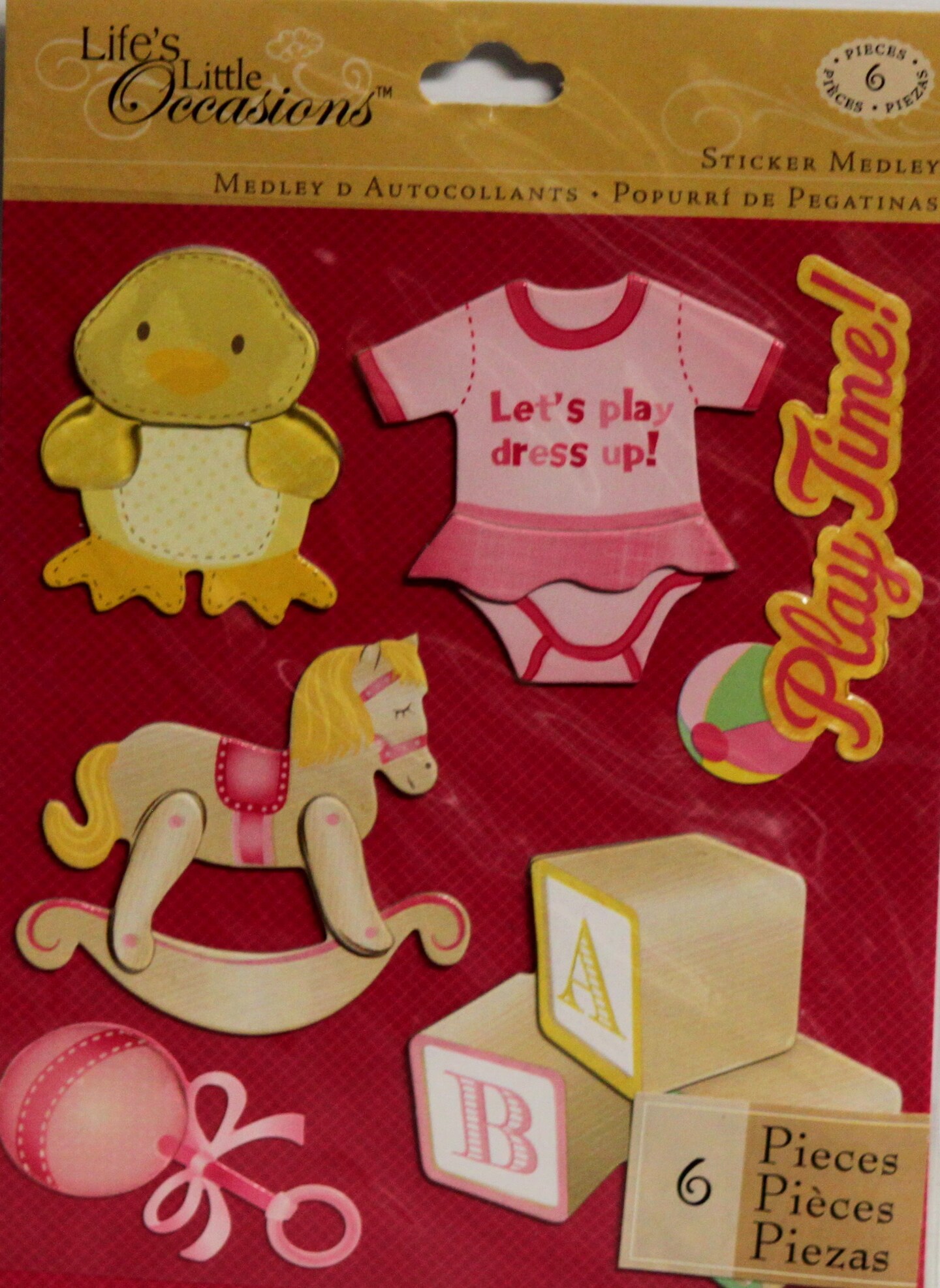 K &#x26; Company Life&#x27;s Little Occasions Baby Girl Toys Dimensional Stickers