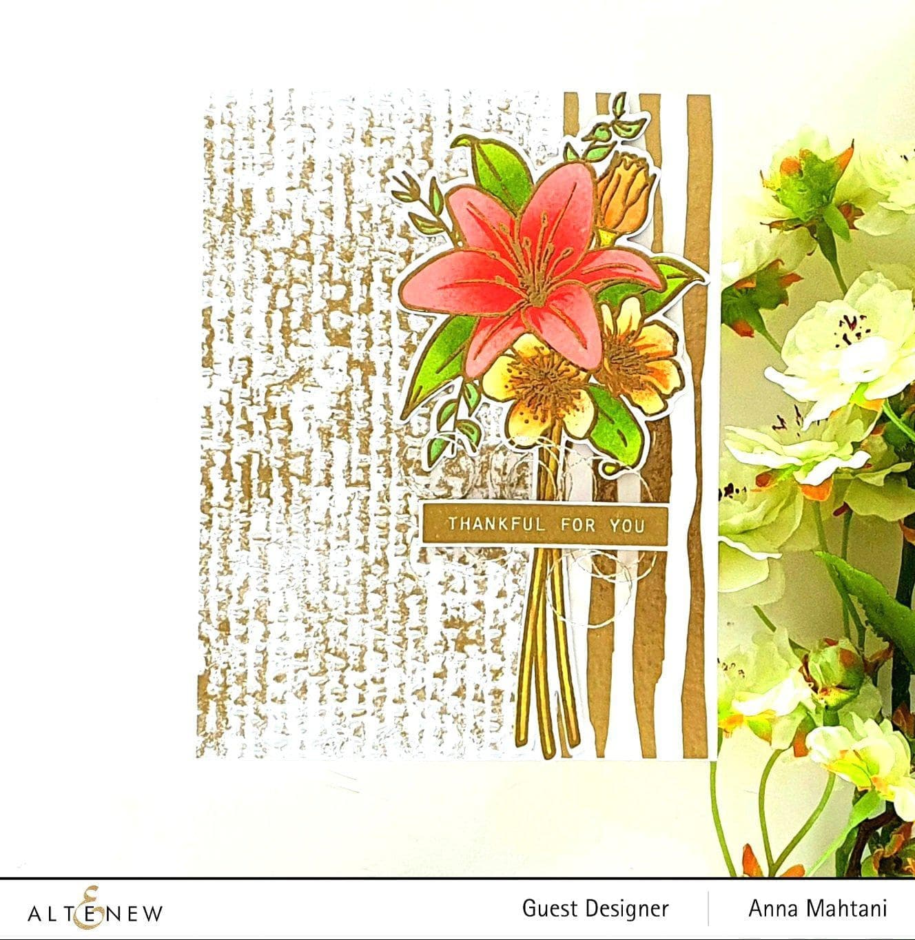 Organic Linen 3D Embossing Folder