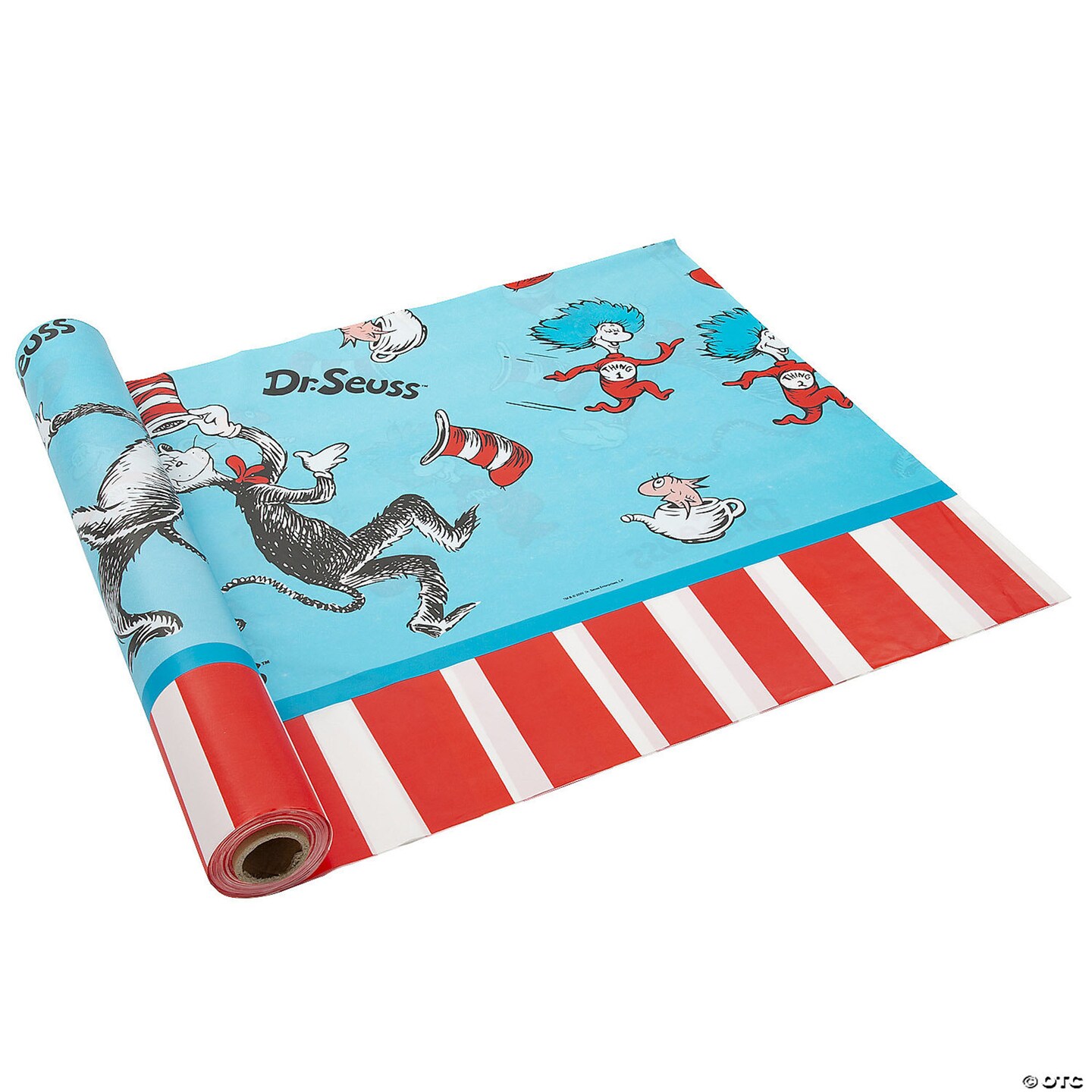 Seuss Plastic Tablecloth Roll 40&#x22; x 100 ft.