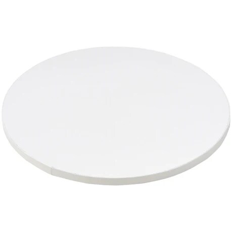 18&#x22; Round White Foil Cake Board Drum