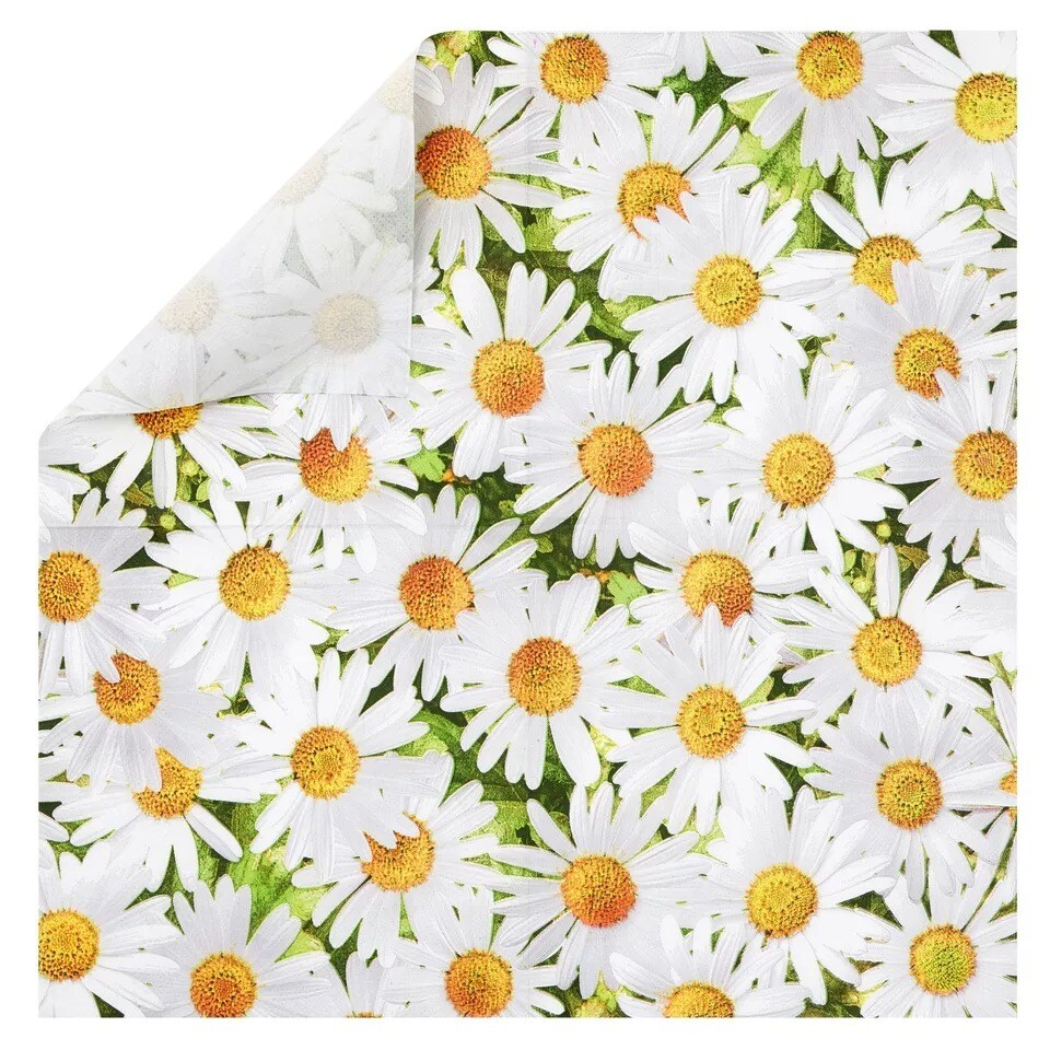 100 Pack Daisy Floral Baby Shower Napkins