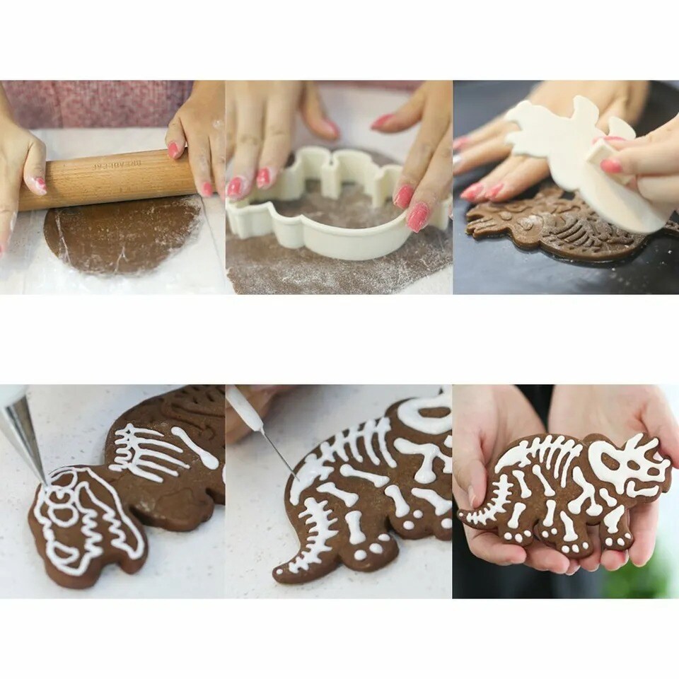 Set of 3 Dinosaur Cookie Cutter