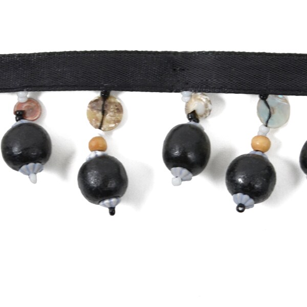 10 yards of Wooden Ball Beaded Fringe Trim | 10 yard cut