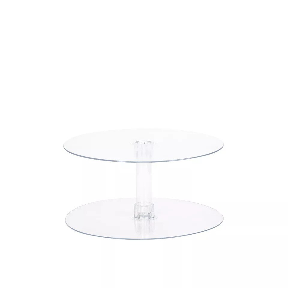 1 Tier 16" ACRYLIC Clear CAKE STAND Wedding Birthday Cupcake