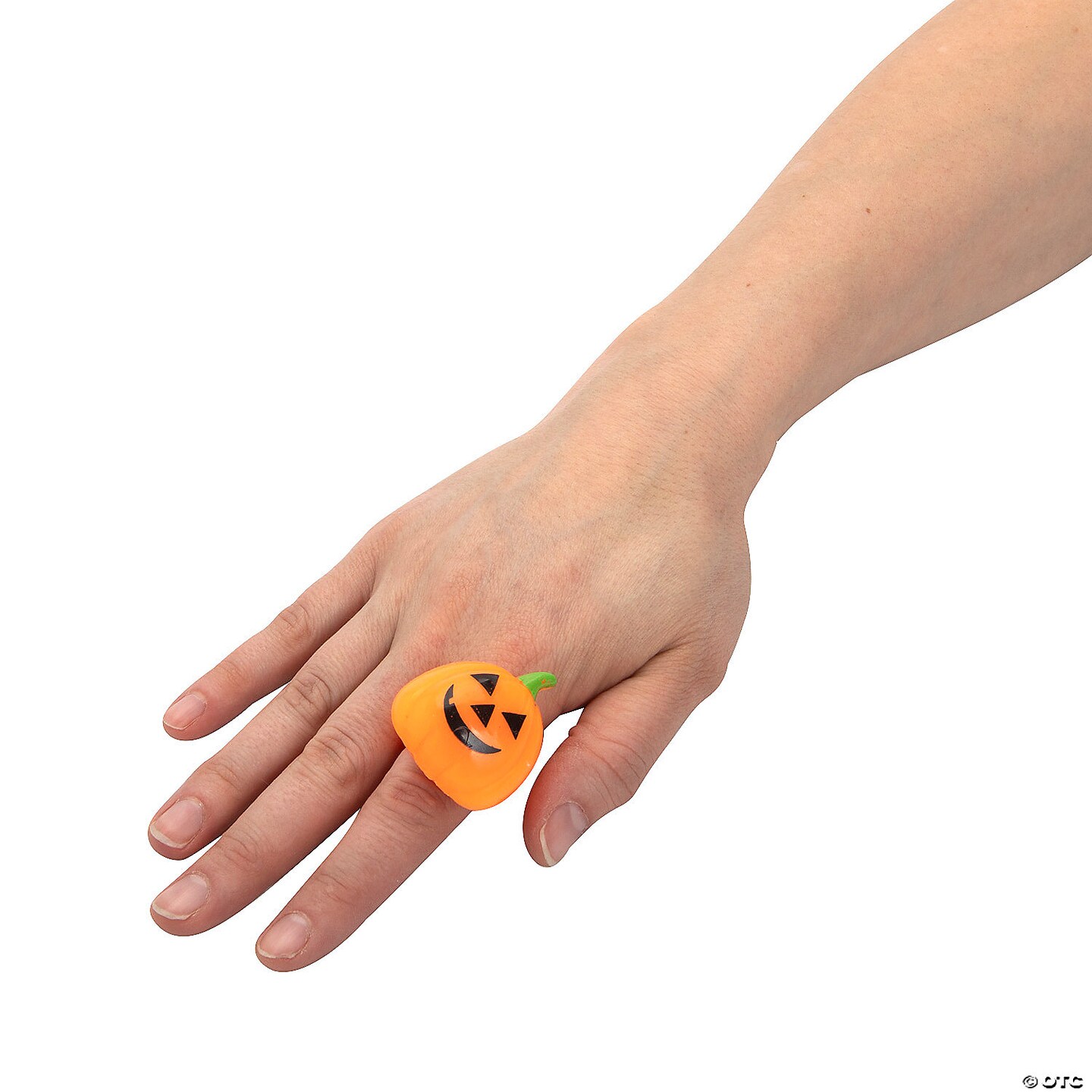Flashing Light-Up Jack-O&#x2019;-Lantern Bat &#x26; Ghost Rings - 12 Pc.