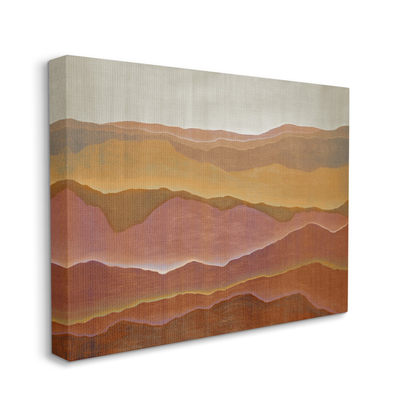 Stupell Industries Desert Landscape Mountain Range Canvas Wall Art