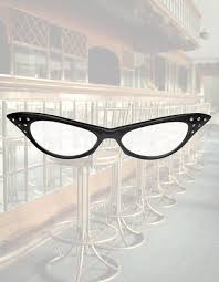 Adults 50s Rhinestone Glasses - 1 Pc.