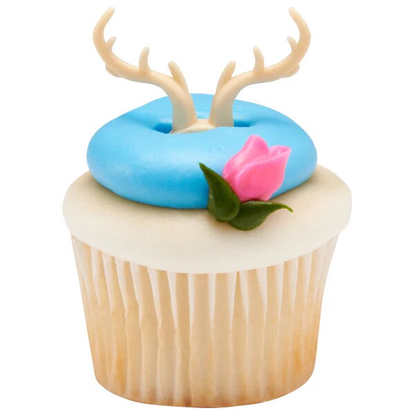 Antlers Deer Cupcake Cake Pics - set of 12