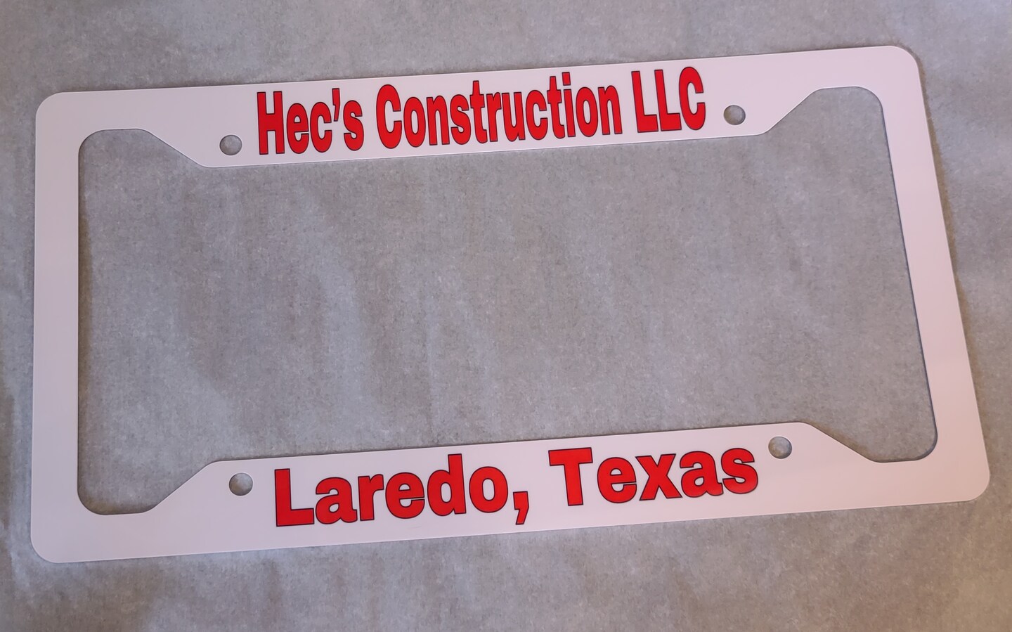 Custom License Plate Frame, Personalized License Plate Frame, Auto License Plate Frame, Your Text Here, Aluminum Frame, Great Gift - image10
