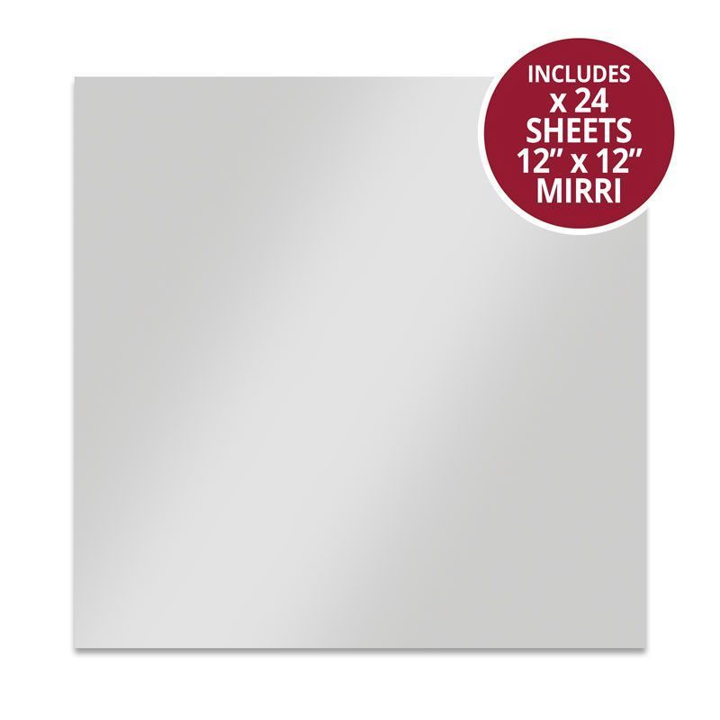 Hunkydory Crafts Mirri Card - 12&#x22; x 12&#x22; Stunning Silver