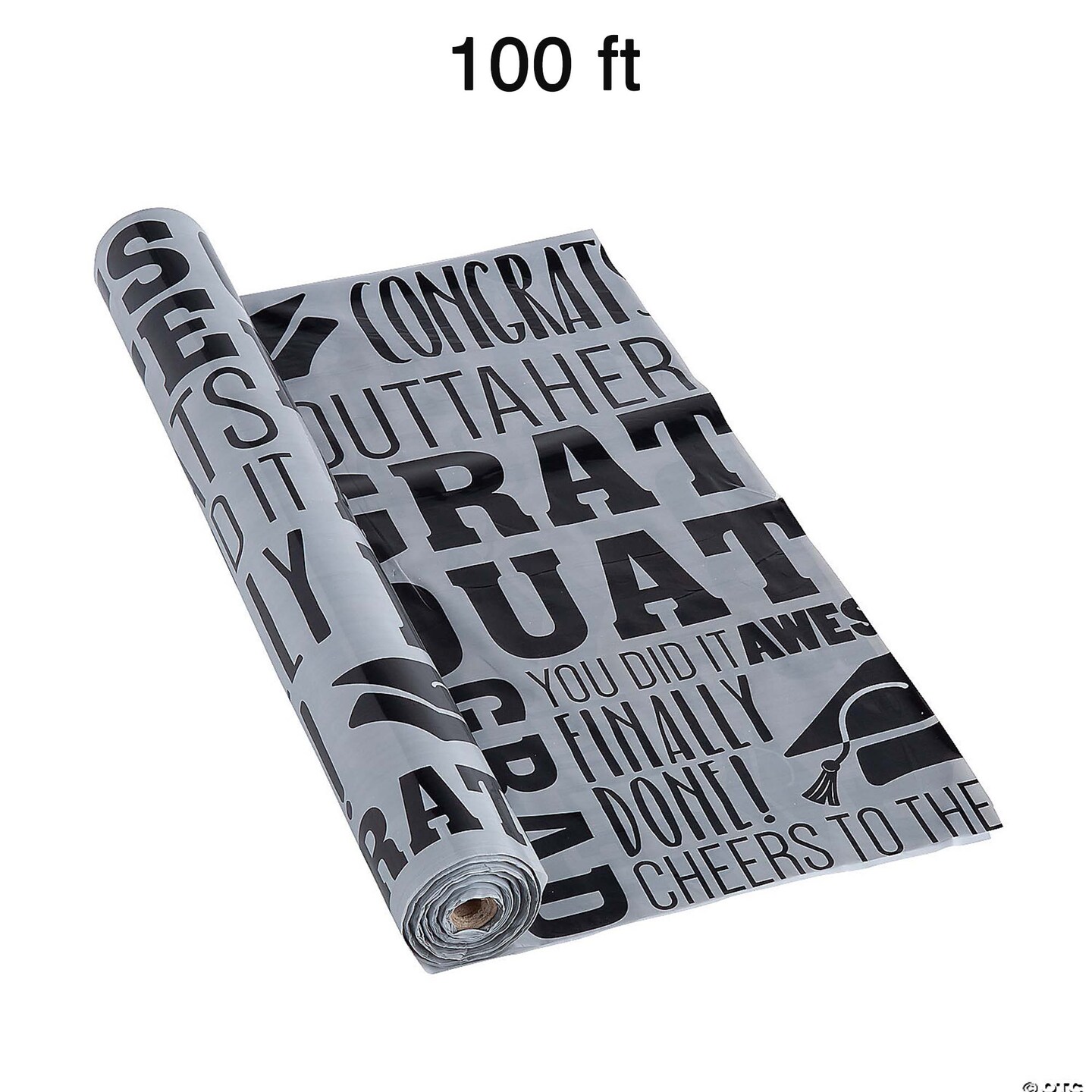 40&#x22; x 100 ft. Rad Grad Disposable Plastic Tablecloth Roll