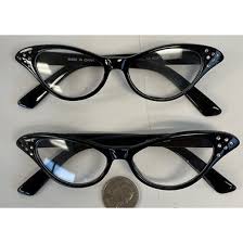 Adults 50s Rhinestone Glasses - 1 Pc.