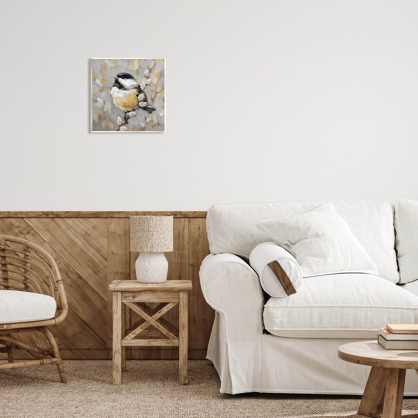 Stupell Industries Bird Perched Willow Wildlife Wall Plaque Art