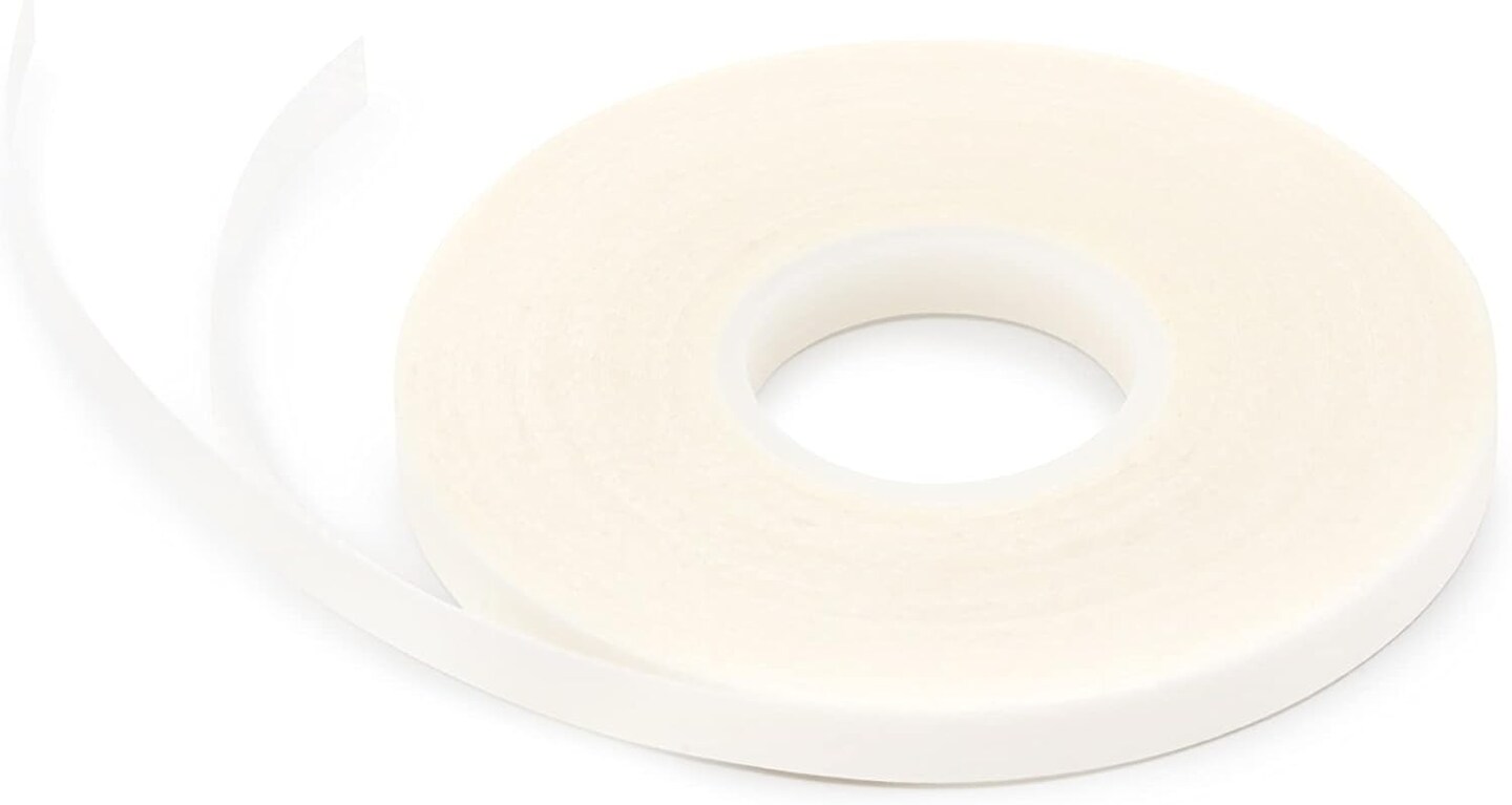 Wash-A-Way Wonder, Double-Sided, 1/4&#x22;, 1 Roll, White Fabric Tape, 1/4-Inch x 25-Yards