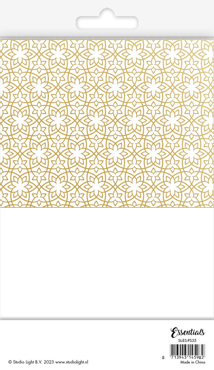 Studio Light SL Foiled Cards Folded Cards Gold Foil Essentials 146x228x6mm 24 PC nr.35