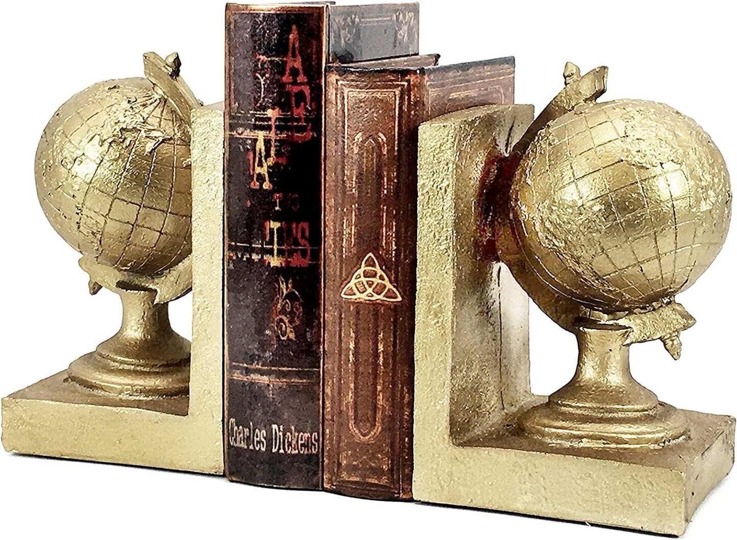 Decorative Bookends Astronomy Vintage Retro Tellurion Galileo Sky Telescope; Antique Space Time Book Ends Home on sale Decor - 6 inch