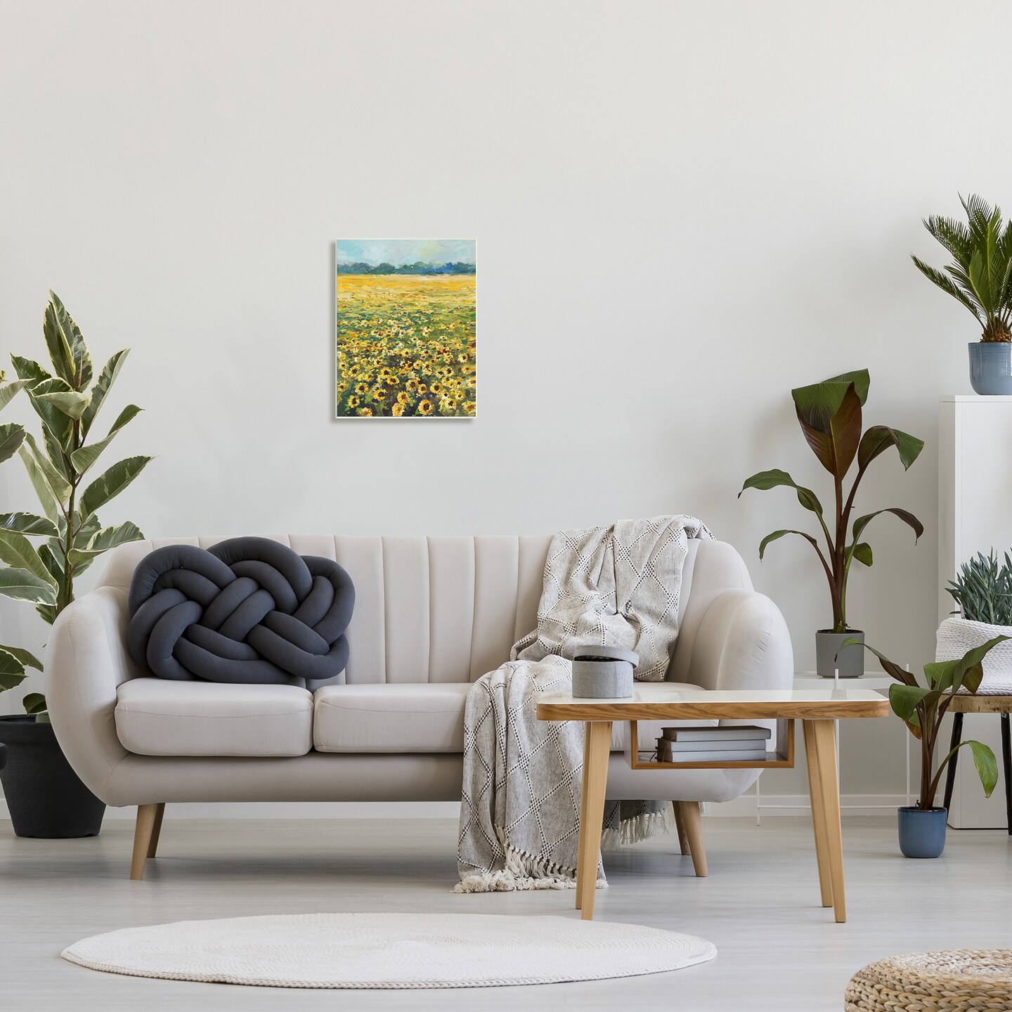 Stupell Industries Country Sunflower Field Landscape Wall Plaque Art
