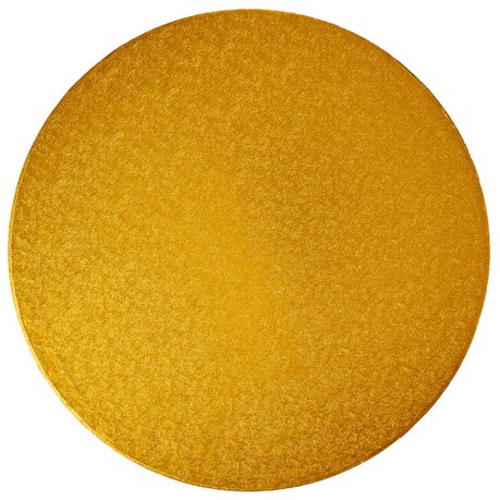 16&#x22; Round Gold Foil Cake Board Drum