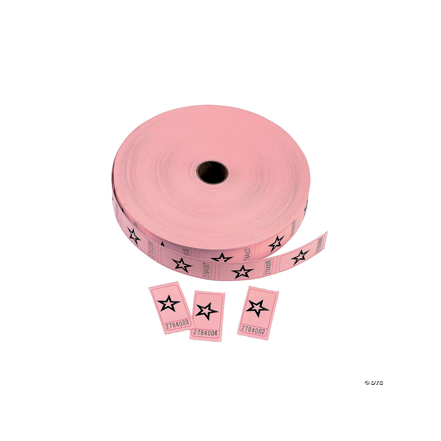 Pink Star Single Roll Tickets