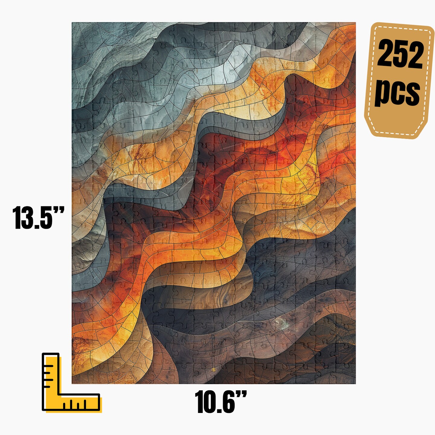 Modern Abstract Art Jigsaw Puzzle | S49A6 | MakerPlace by