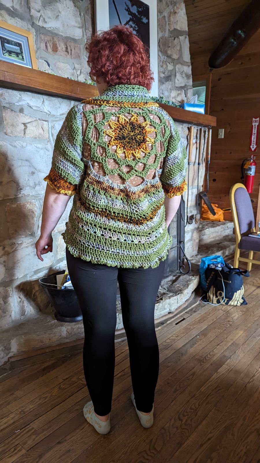 Sunflower Mandala Cardigan | MakerPlace by Michaels
