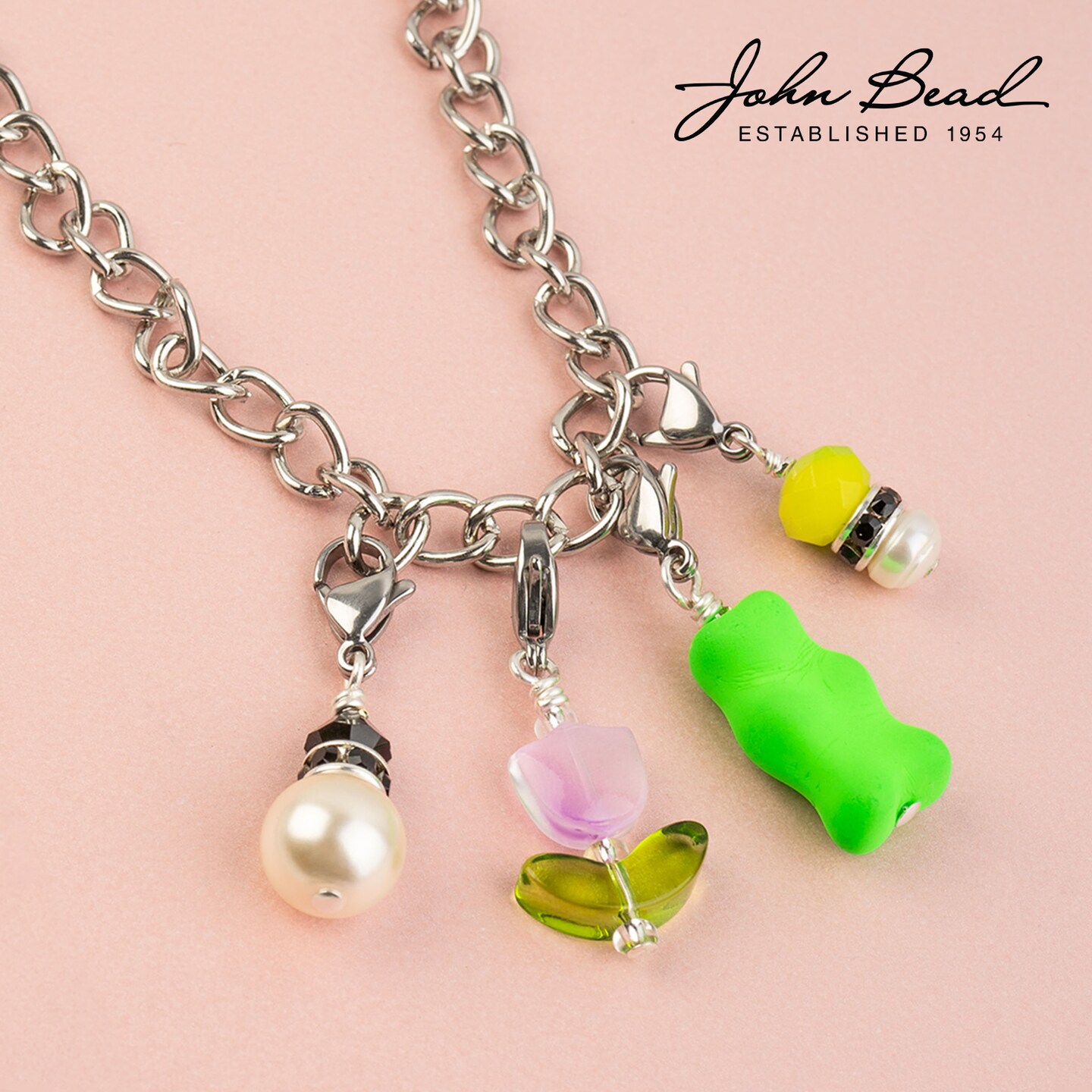 John Bead 3x4mm Curb Chain &#x26; Jewelry Findings Set