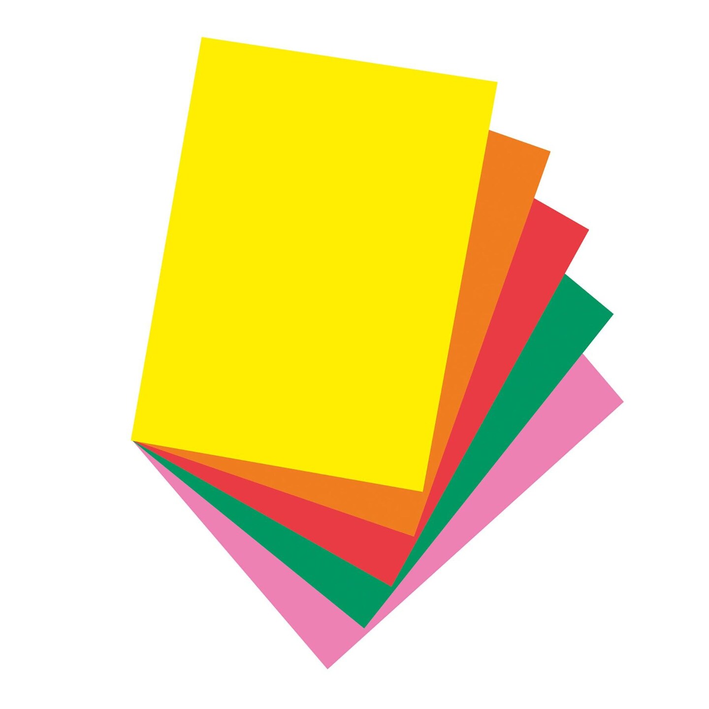 Bright Multi-Purpose Paper, 5 Assorted Colors, 24 lb., 8-1/2&#x22; x 11&#x22;, 500 Sheets