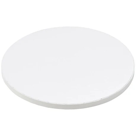 10&#x22; Round white Foil Cake Board Drum