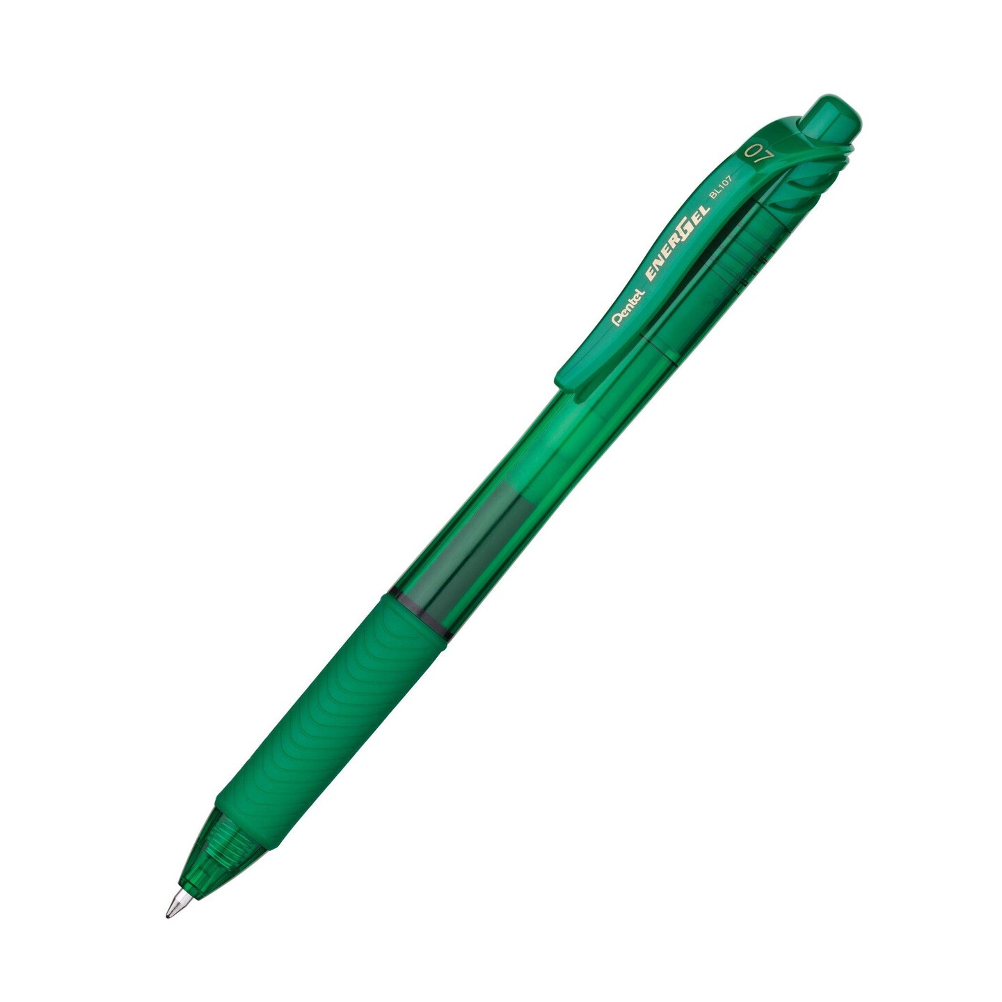 EnerGel-X&#x2122; Retractable Liquid Gel Pen, Green, Pack of 12