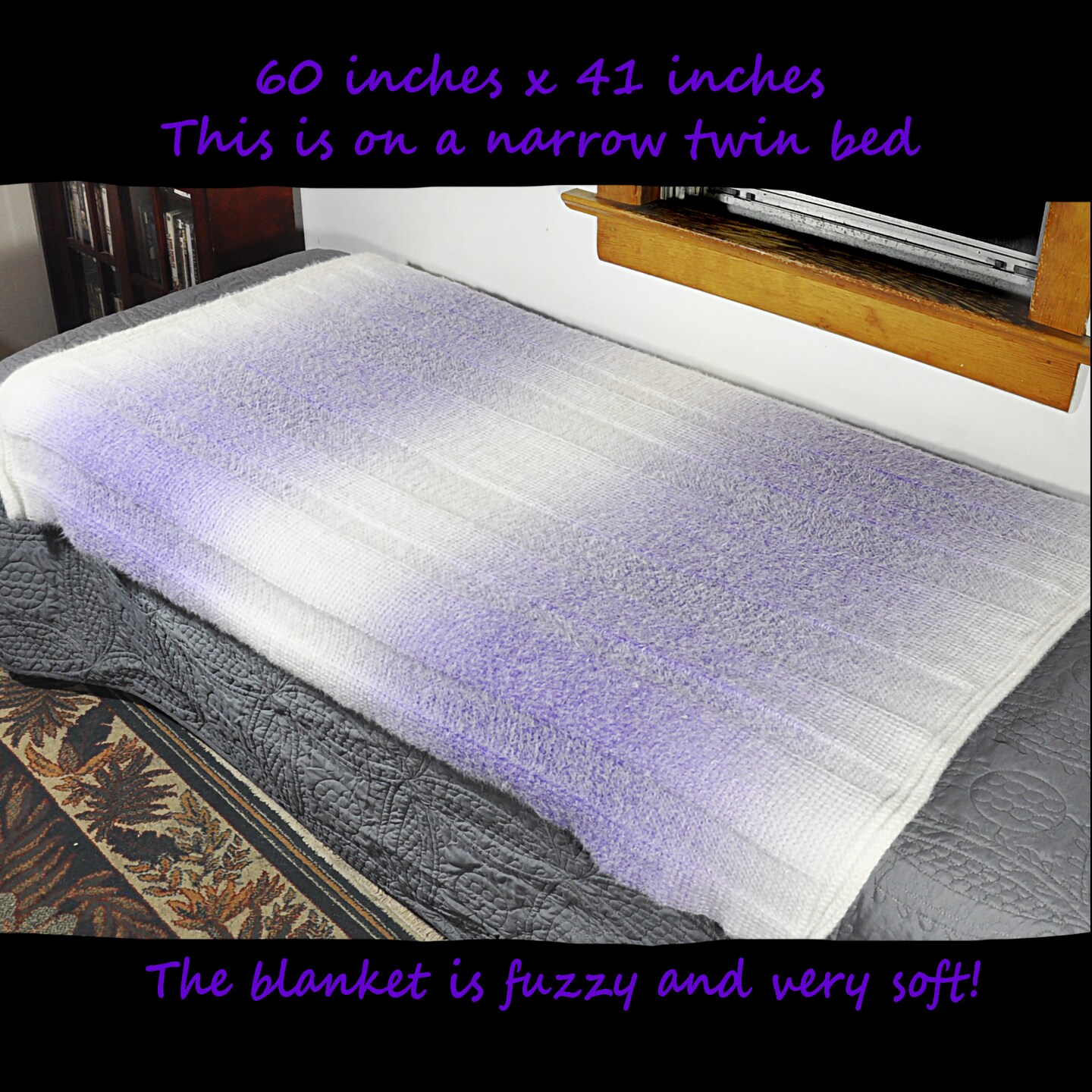 Handmade hot soft cozy afghan