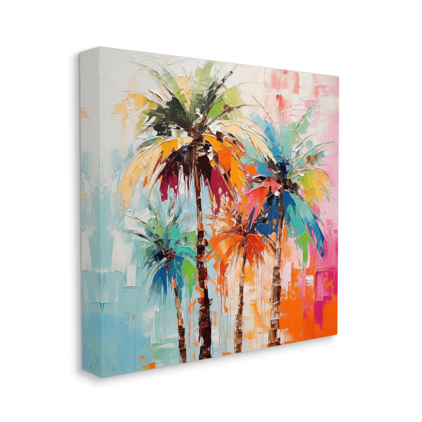Stupell Industries Abstract Palm Tree Painting Canvas Wall Art