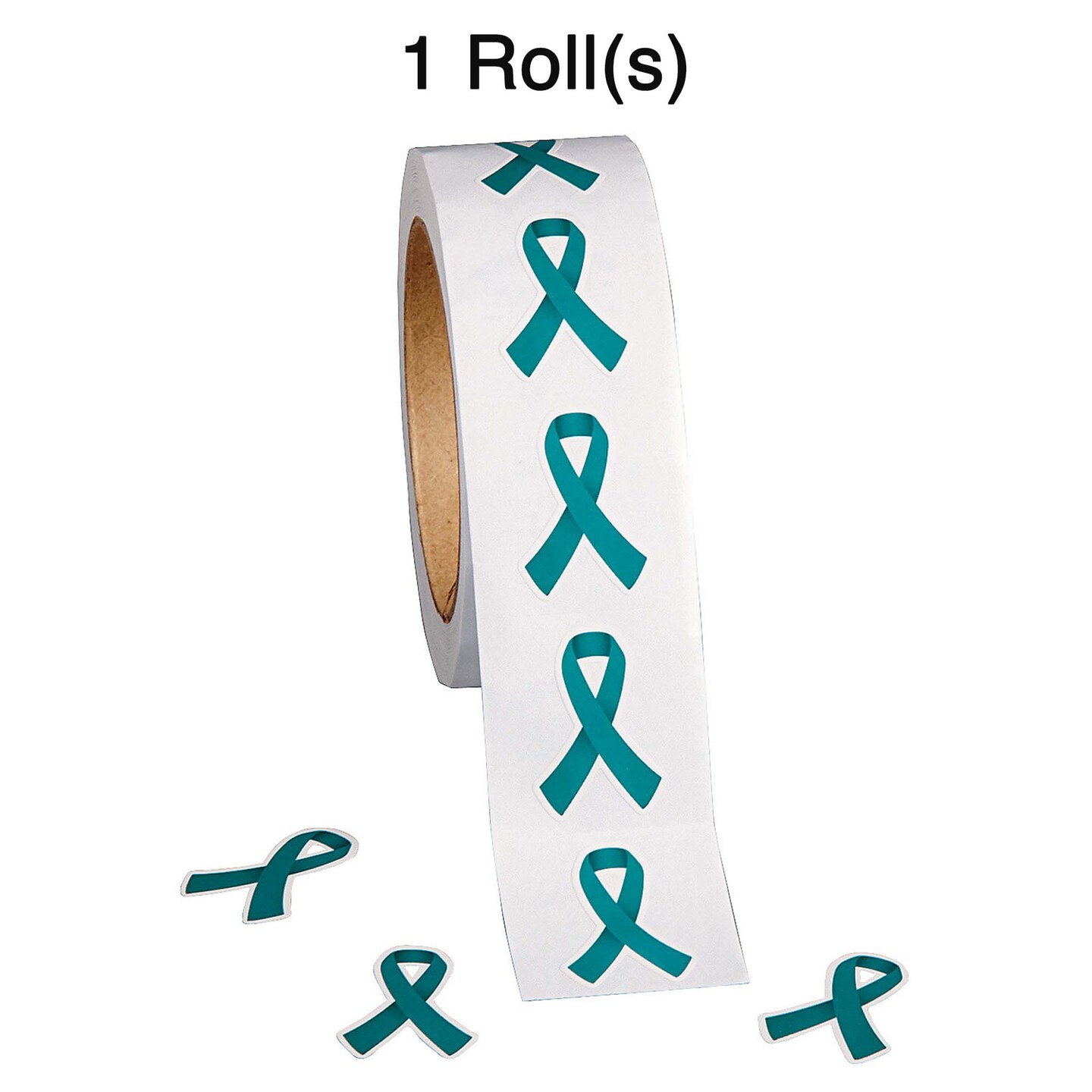 Bulk Awareness Ribbon Sticker Roll 500 Pc.