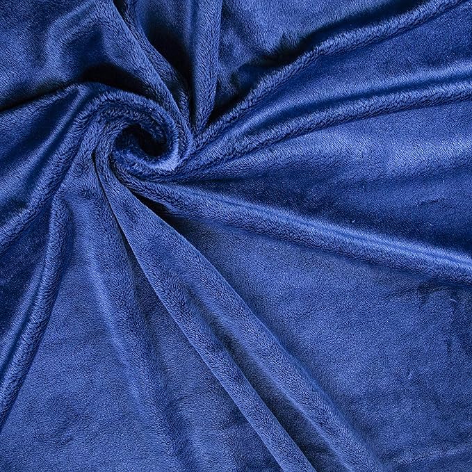 FabricLA Minky Fabric | Plain Soft Minky Fabric | 60" Inches Wide - Plain Minky Fabric by The Yard