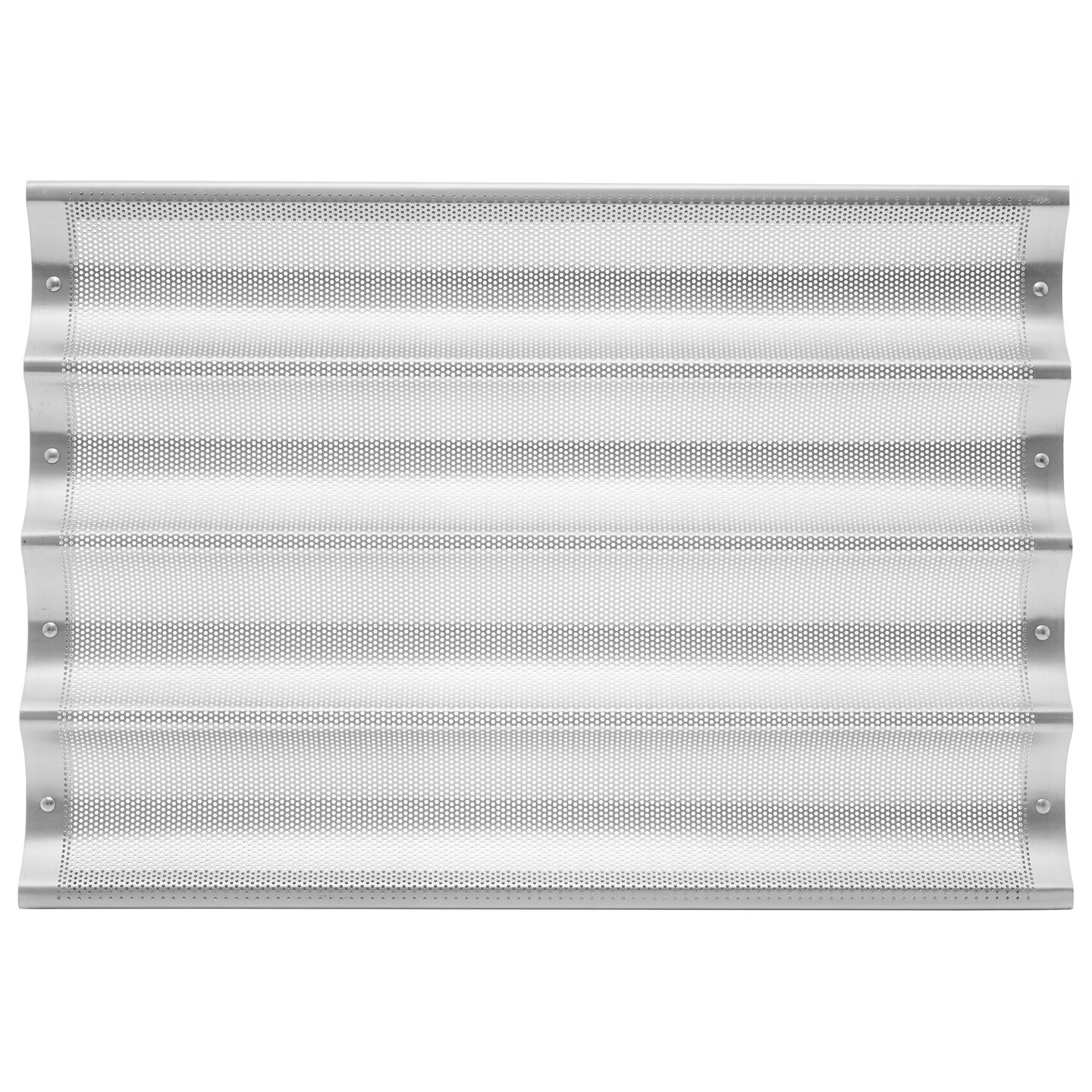 GRIDMANN 18" x 26" Commercial Aluminum Baguette Pan, Perforated French Bread Loaf Baking Pan