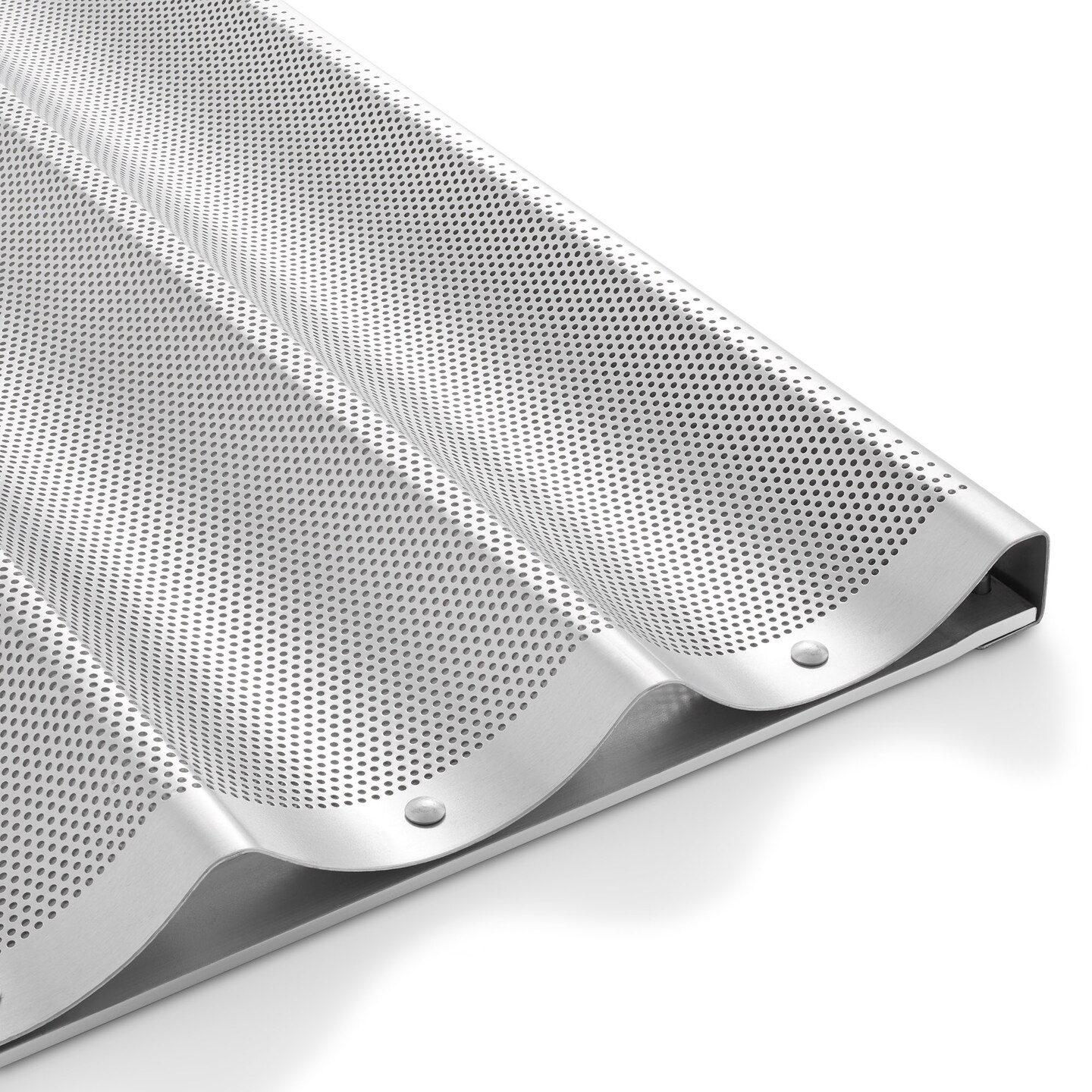 GRIDMANN 18" x 26" Commercial Aluminum Baguette Pan, Perforated French Bread Loaf Baking Pan