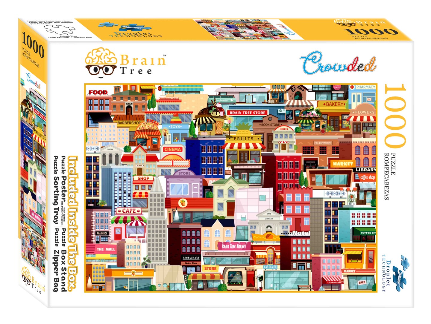 Brain Tree - Crowded Jigsaw Puzzles 1000 Piece
