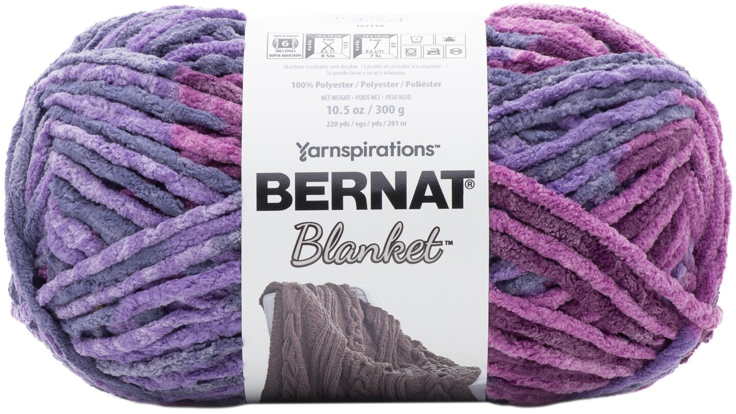 Bernat Blanket Big Ball Yarn - Purple Sunset