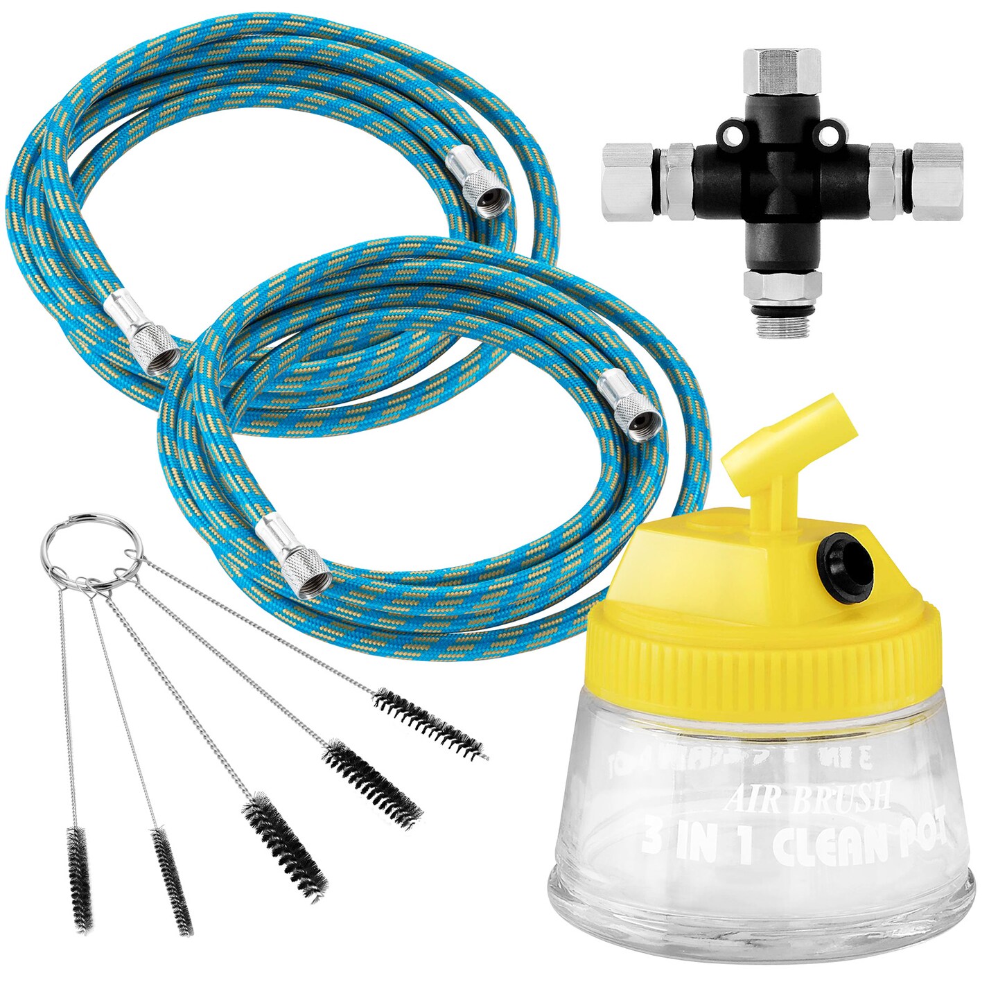 PointZero Pro Multi-purpose Two Airbrush Set - Piston Compressor Kit