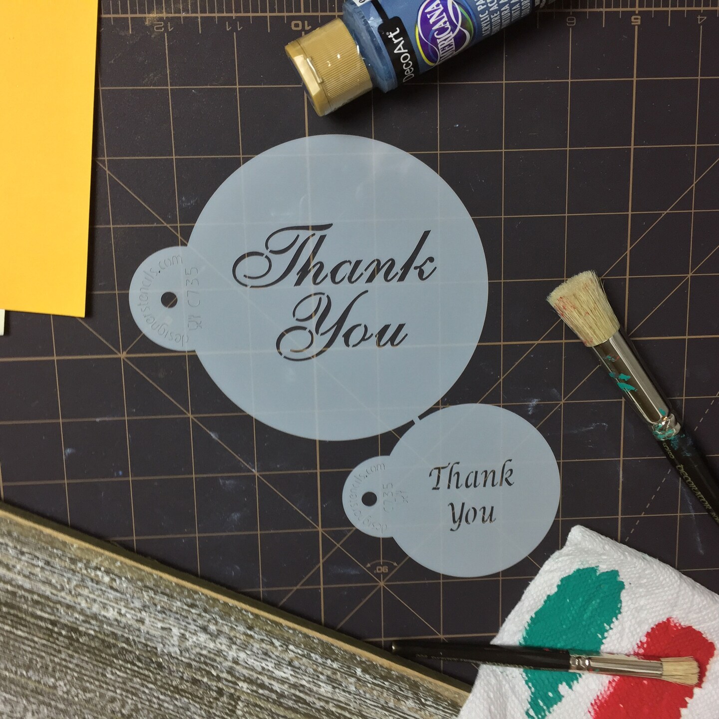 Thank You Cookie & Cupcake Stencil Set | C735 by Designer Stencils |