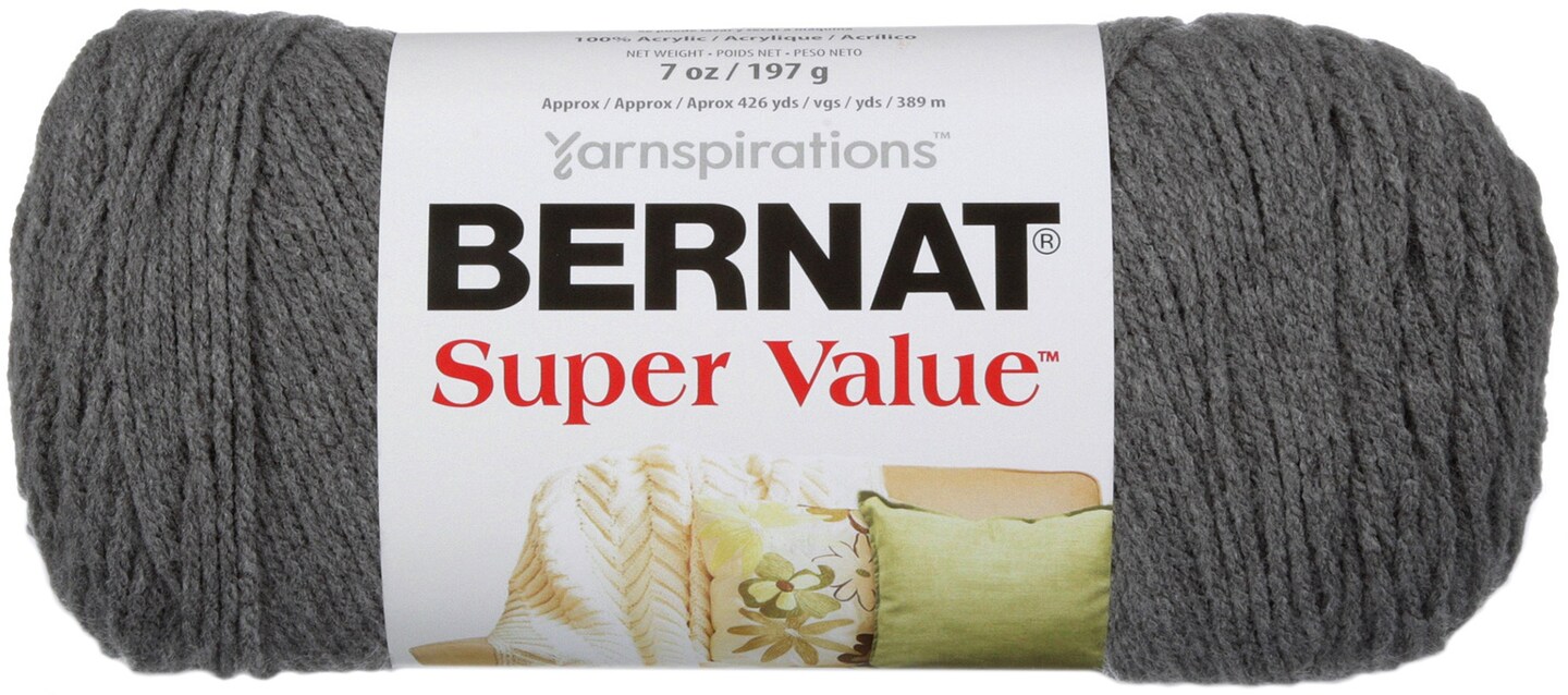 Bernat super value true grey 2025